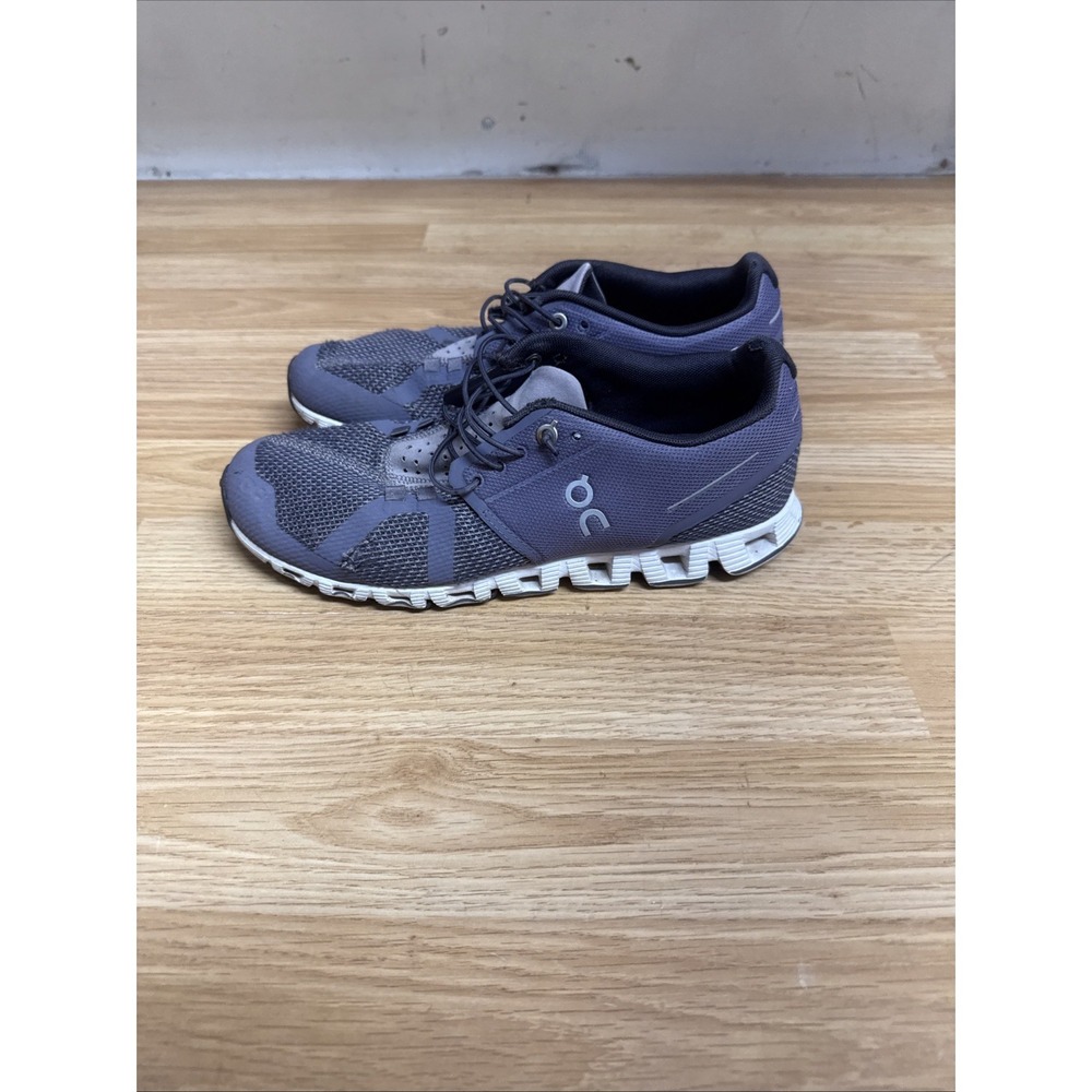 On Cloud  Shoes Womens 8.5 Purplish Gray Shark Pebble Cloud‎ Speed Laces Casual